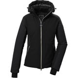 killtec Damen Skijacke/Funktionsjacke mit abzippbarer Kapuze und Schneefang KSW 104 WMN SKI JCKT, schwarz, 38, 42041-000