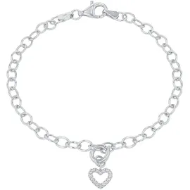 Amor Charm-Armband silberfarben 2038572 Größe 19 cm