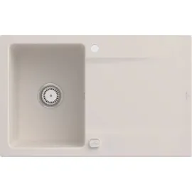 Villeroy & Boch Siluet 45 rechts Einbauspüle crema Excenterbetätigung 800 x 510 mm