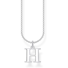 Thomas Sabo Damen Halskette Buchstabe H silber 925 Sterlingsilber, 38-45 cm Länge