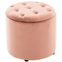 CLP Sitzhocker Pantin Samt pink