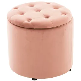CLP Sitzhocker Pantin Samt pink