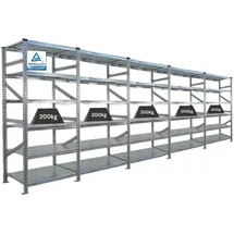 Proregal Fachbodenregal Proximo Stecksystem 210 x 450 x 60 cm, Freizeit, Heimwerken, Werkstatt, Schwerlastregale