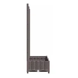 vidaXL Pflanzkübel mit Rankgitter 80 x 40 x 121,5 cm Braun