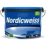 SCHÖNER WOHNEN FARBE Dispersionsfarbe »Nordicweiss«, 10 Liter, weiss