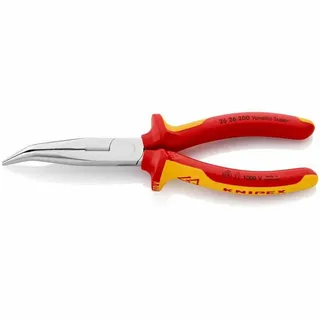 Knipex Flachrundzange mit Schneide 200 mm