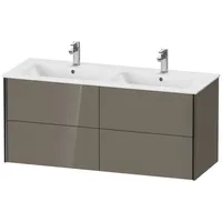 Duravit XViu Waschtisch-Unterschrank XV41290B289 128x48x56cm, 4 Schubkästen, wandhängend, schwarz