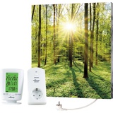 Marmony Infrarotheizung Motiv Wald, BxHxT: 50x60x2 cm, mit Fernbedienung und Timer bunt