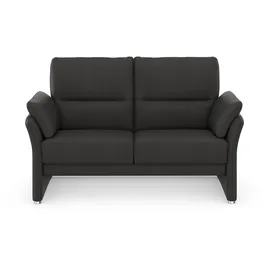 DOMO collection 2-Sitzer DOMO COLLECTION "Pina, schmale Armlehnen, mit Federkern, kompakt & elegant", grau, B:159cm H:95cm T:88cm, 100% Polyester, Sofas, Hoher Sitzkomfort, Luxus-Microfaser Lederoptik, grau, Breite 159 cm