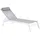 Beliani Sonnenliege 200 x 66 x 23 cm Grau/Weiß