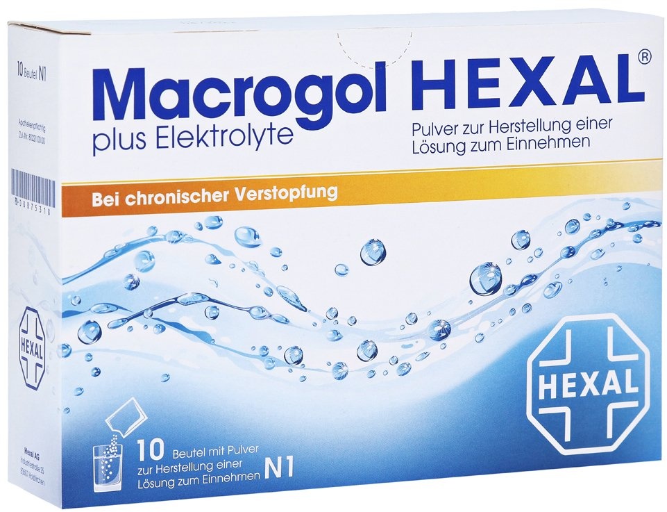 macrogol hexal plus elektrolyte pulver