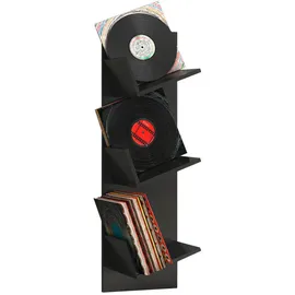 VCM Wandregal Sulda 33 x 26 x 107 cm Schwarz