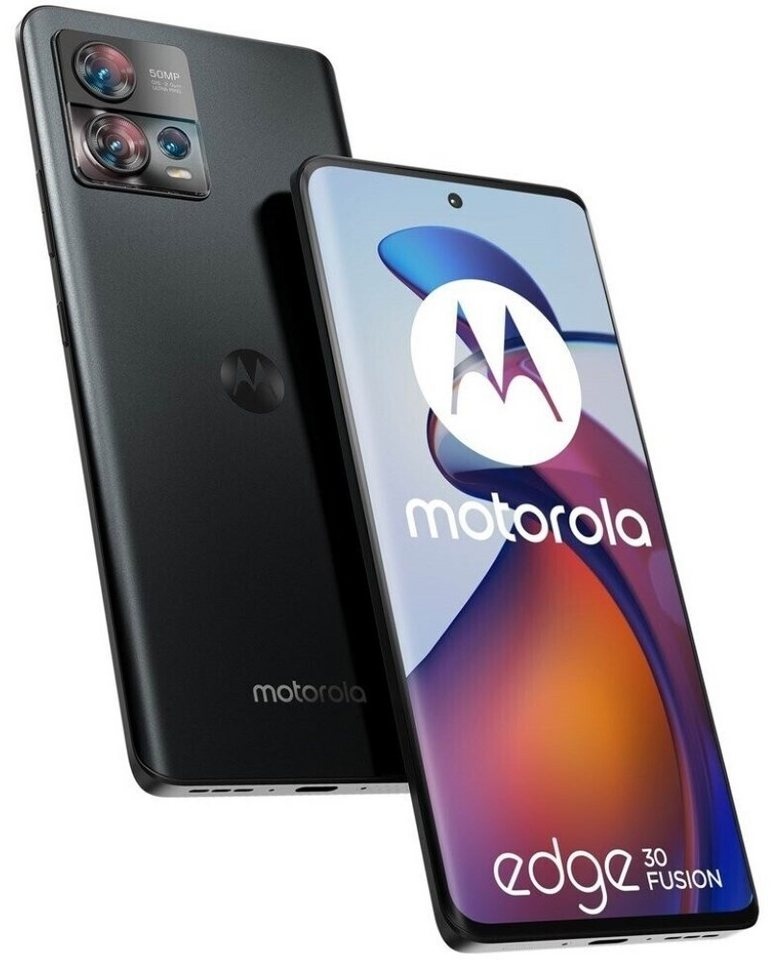 Motorola XT2243-1 Moto Edge 30 Fusion 5G 128 GB / 6 GB Smartphone cosmic grey Smartphone (6,5 Zoll, 128 GB Speicherplatz) grau