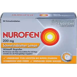 RECKITT Nurofen 200 mg Schmelztabletten Lemon 24 St.