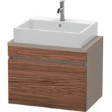 Duravit DuraStyle Waschtisch-Unterschrank DS530102143 70 x 47,8 cm, nussbaum dunkel/basalt matt, für Konsole, 1 Auszug