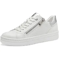 Marco Tozzi Damen Low Sneaker White Comb, -