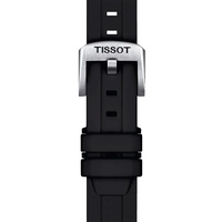 Tissot T852.047.455 Uhrenarmband 18 mm Silikon Schwarz