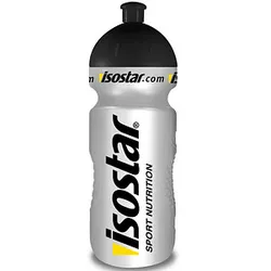 isostar Trinkflasche silber, schwarz 0,5 l