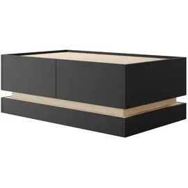 Mirjan24 Zarpant Schwarz Eiche 97 x 40 x 60 cm