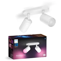 Philips Hue LED-Spot Fugato 2-flammig White & Color Ambiance Weiß 19,5 x 15,3 cm