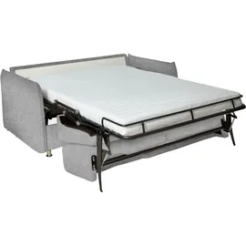 Bali Schlafsofa BALI "LINA, Dauerschlaffunktion, 140 u. 160 er Breiten", grau (hellgrau), B:234cm H:14cm, 100% PES, Sofas, Schlafsofa, durchgehender Lattenrost mit 6-facher Härtegradregulierung