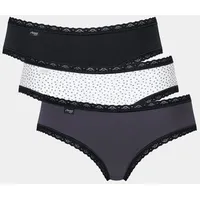 Sloggi Panty »24/7 Weekend Hipster C3P«, (Packung, 3 St.), mit zarter Spitzeneinfassung sloggi schwarz, weiß, grau