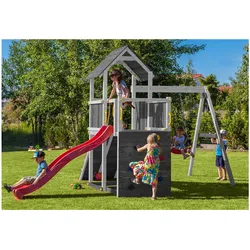 FUNGOO Spielturm CAROL3 Klettergerüst mit Schaukel u. Rutsche in versch. Farben