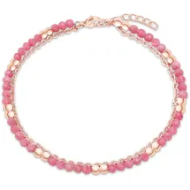 s.Oliver Anklet - Elegante Fußkette aus poliertem Edelstahl - roségold - Ankerkette verstellbar bis 27 cm - wasserfest & hautfreundlich