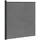 vidaXL Zaunelement WPC und Aluminium 1 x 1 m Grau