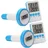 casativo-outdoor Digitales Funk-Poolthermometer Blau/Weiß 2er-Set