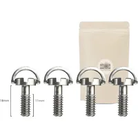 4x 1/4 "lange SCHRAUBE mit Ring 18 mm 11 mm Metall