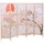 Mendler Paravent HWC-O70, Trennwand Sichtschutz Raumtrennung Naturmotive Holz MVG Polyethylen 170x227cm ~ Kirschblüten