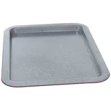 Tognana Porcellane W444136GGBO Rechteckiger Backofen, Karbonstahl, Backofen, rechteckig, Grau, Rot, Karbonstahl, Emaille