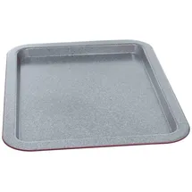 Tognana Porcellane W444136GGBO Rechteckiger Backofen, Karbonstahl, Backofen, rechteckig, Grau, Rot, Karbonstahl, Emaille