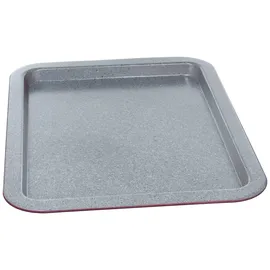 Tognana Porcellane W444136GGBO Rechteckiger Backofen, Karbonstahl, Backofen, rechteckig, Grau, Rot, Karbonstahl, Emaille