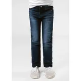 Staccato Mädchen Skinny Jeans Slim Fit - elastisch, weitenverstellbarer Bund, 5-Pocket-Style - Farben: Grau, Blau, Dunkelblau, Größen: 92-176 (as3, Numeric, Numeric_104, Slim, Dark Blue Denim) - 104
