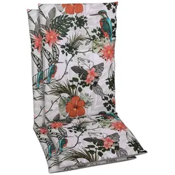 Sesselauflage GO-DE "Sesselauflage hoch", grau, B:48cm H:118cm T:48cm, Polyester, Baumwolle, Polsterauflagen