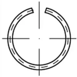 DIN 9925 Sprengring Federstahl-Draht 55