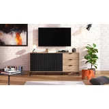 Home Affaire TV-Board »Vandea TV-Schrank, TV-Board, modernes Design«, Kommode mit Front in 3D-Optik