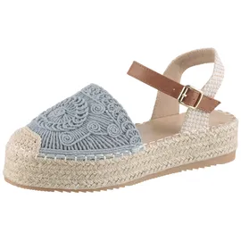 aniston shoes Plateau-Sandaletten Damen Blau/Braun 36