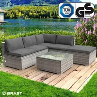 Gartenmöbel Poly Rattan Lounge Möbel ALU Garten Garnitur Sitzgruppe Sofa