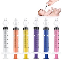 Vicloon Baby Nasendusche,6PCS Nasenspüler für Babys,10ml Wiederverwendbare Nasenreiniger,Tragbares Säuglings-Nasenreinigungsspülgerät, Bunt Nasenspüler...