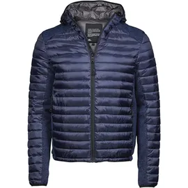 Tee Jays 9610 | Herren Hooded Aspen Crossover Jacket / Winddicht - Farbe: Navy/Navy Melange - Größe: 3XL - Blau - 3XL