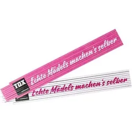 TOX Zollstock 09969002 Weiß/Pink 2 m