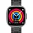 42 mm Schwarz Titanarmband Schwarz