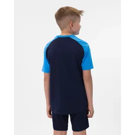 Jako Iconic T-Shirt Kinder 914 marine/blau/neongelb 116