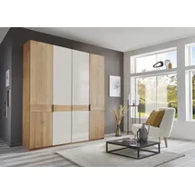 Wiemann Drehtürenschrank Cardiff 197,3 x 216 x 58 cm Braun/Weiß