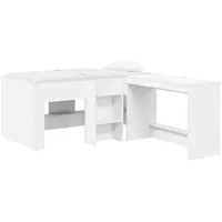 vidaXL Hochbett 80 x 160 cm Holz weiß