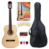 Classic Cantabile Acoustic Series AS-851-L Klassikgitarre 7/8 für Linkshänder Starter-SET