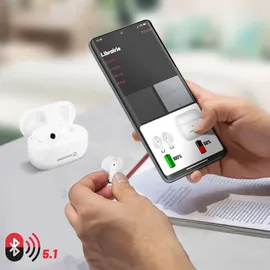 Swissten Minipods Bluetooth-Kopfhörer Tws Weiß 54200200 - Weiß